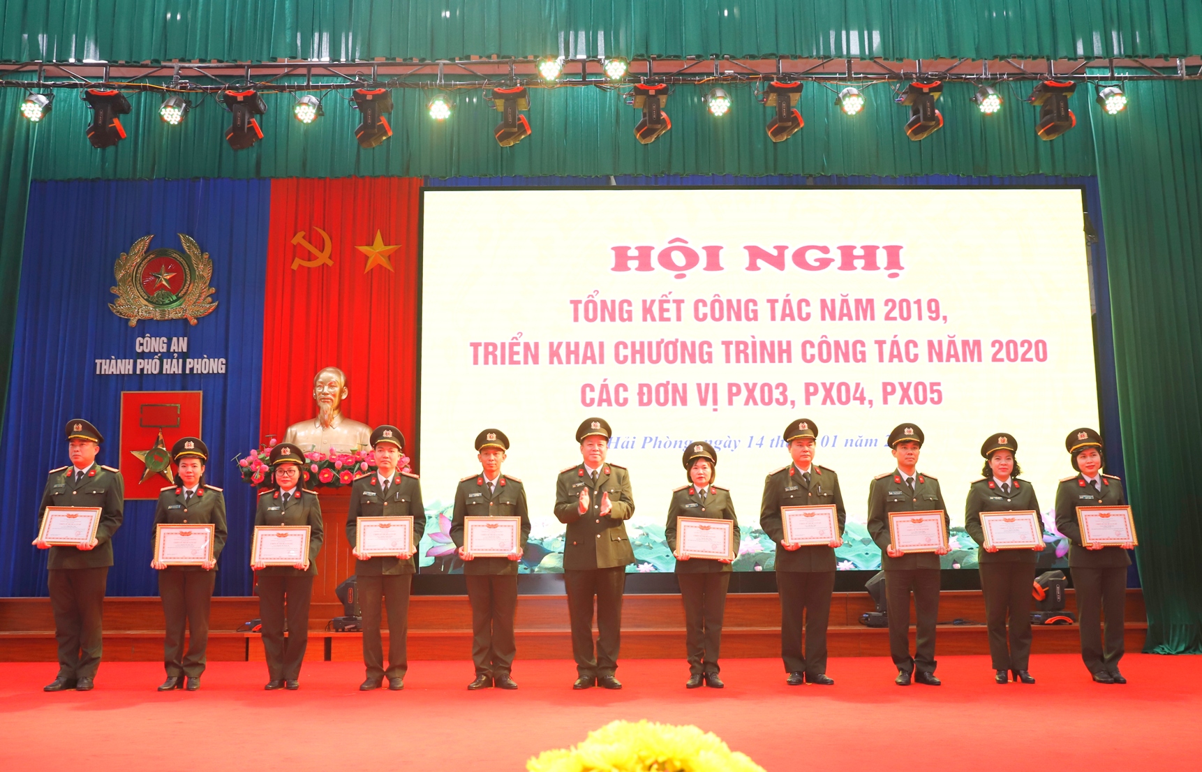 Phòng Công tác Đảng và Công tác chính trị, Thanh tra CATP và Báo ANHP: Tổng kết công tác năm 2019, triển khai chương trình công tác năm 2020