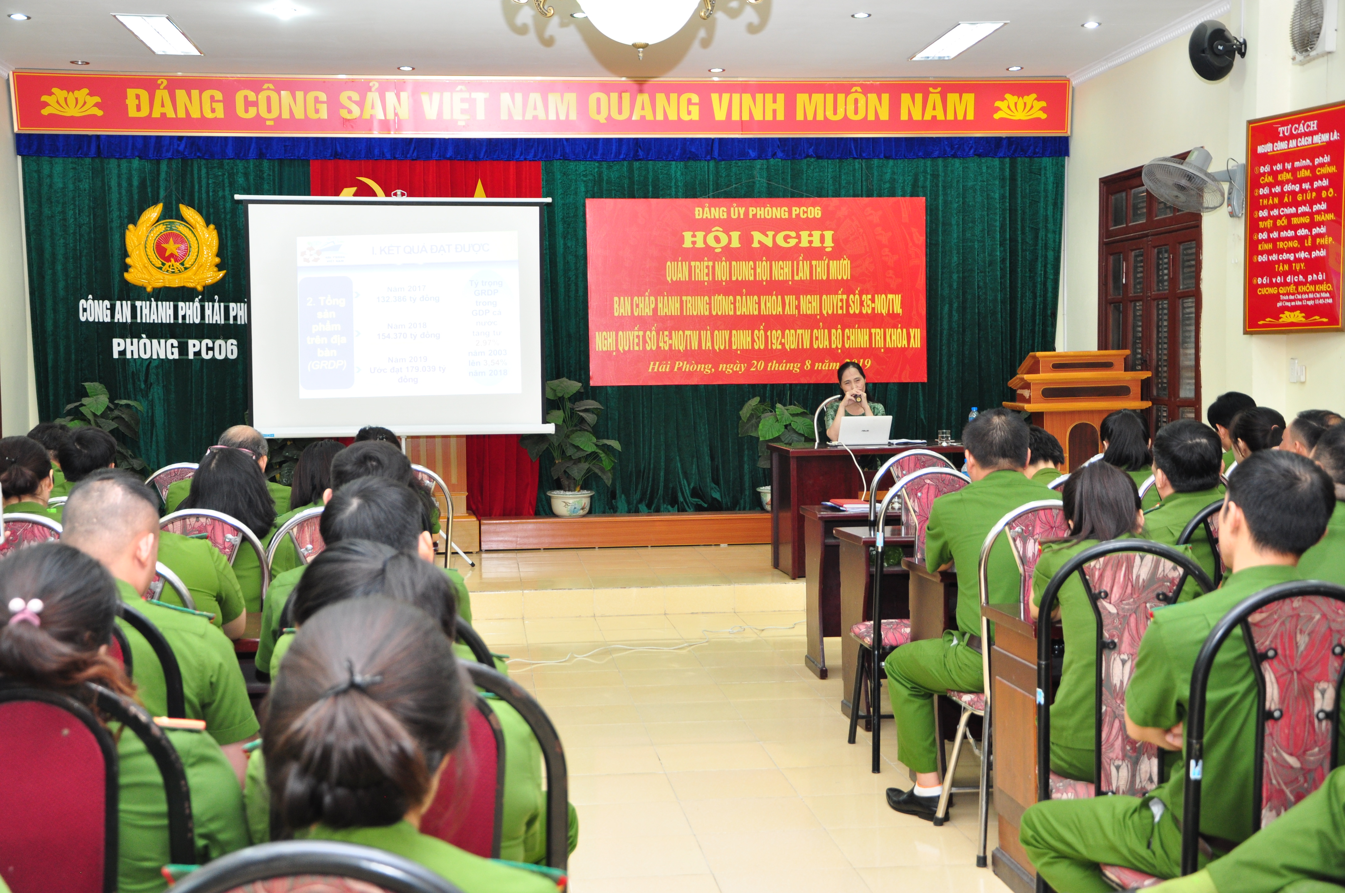 Phòng Quản lý hành chính về trật tự xã hội: Học tập, quán triệt các văn kiện quan trọng