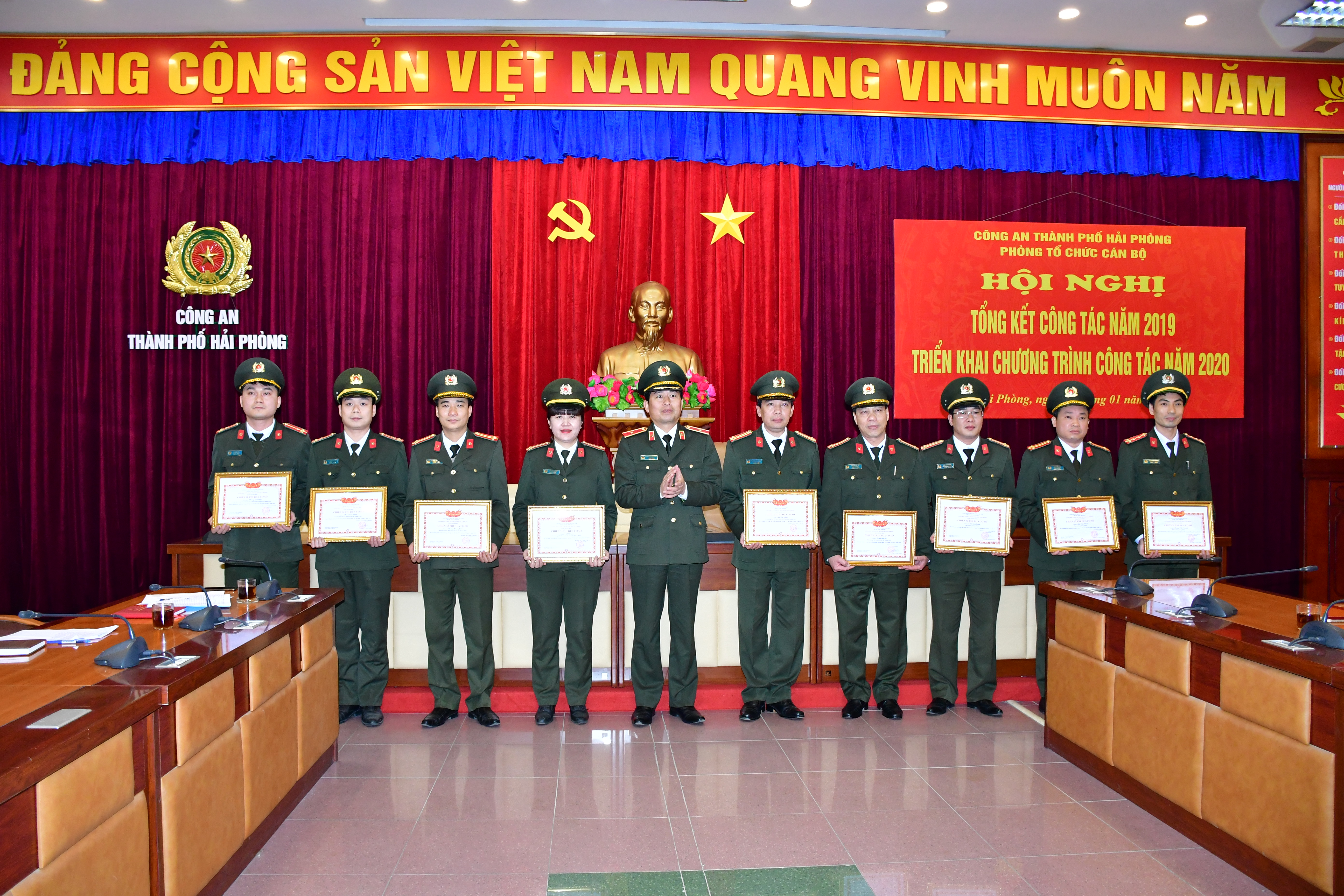 Phòng Tổ chức cán bộ CATP: Chủ động đề ra 5 nhiệm vụ công tác trọng tâm năm 2020