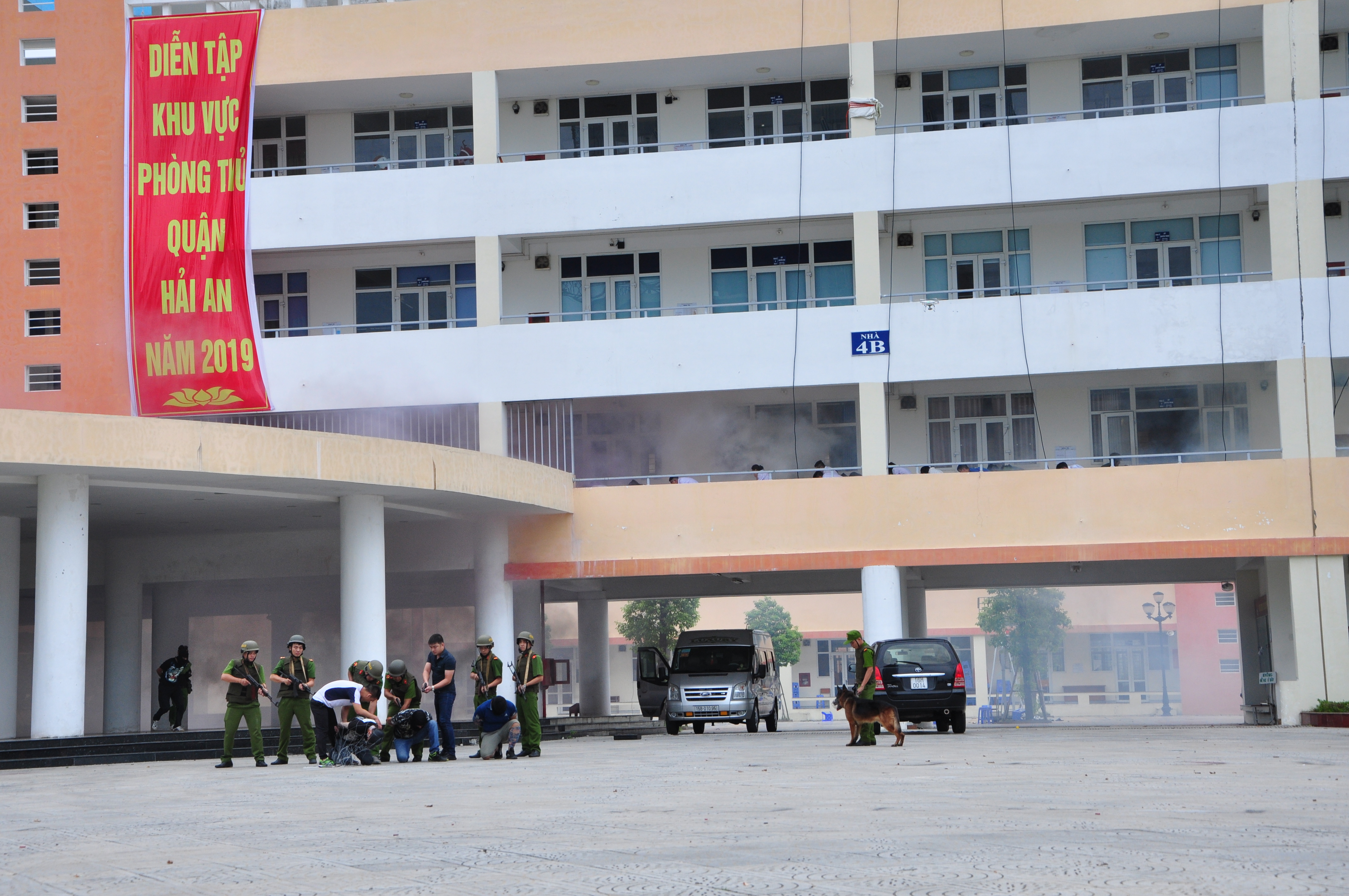 Quận Hải An tổ chức diễn tập khu vực phòng thủ quận năm 2019