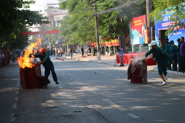 Quận Kiến An Hội thao kỹ thuật chữa cháy, CNCH lực lượng PCCC dân phòng