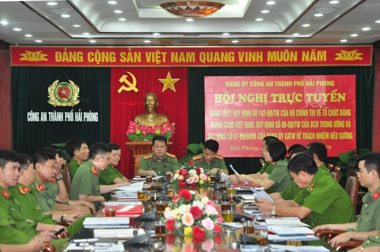 Quán triệt Quy định của Bộ Chính trị về tổ chức đảng trong Công an nhân dân và Quy định của Đảng ủy Công an Trung ương về trách nhiệm nêu gương