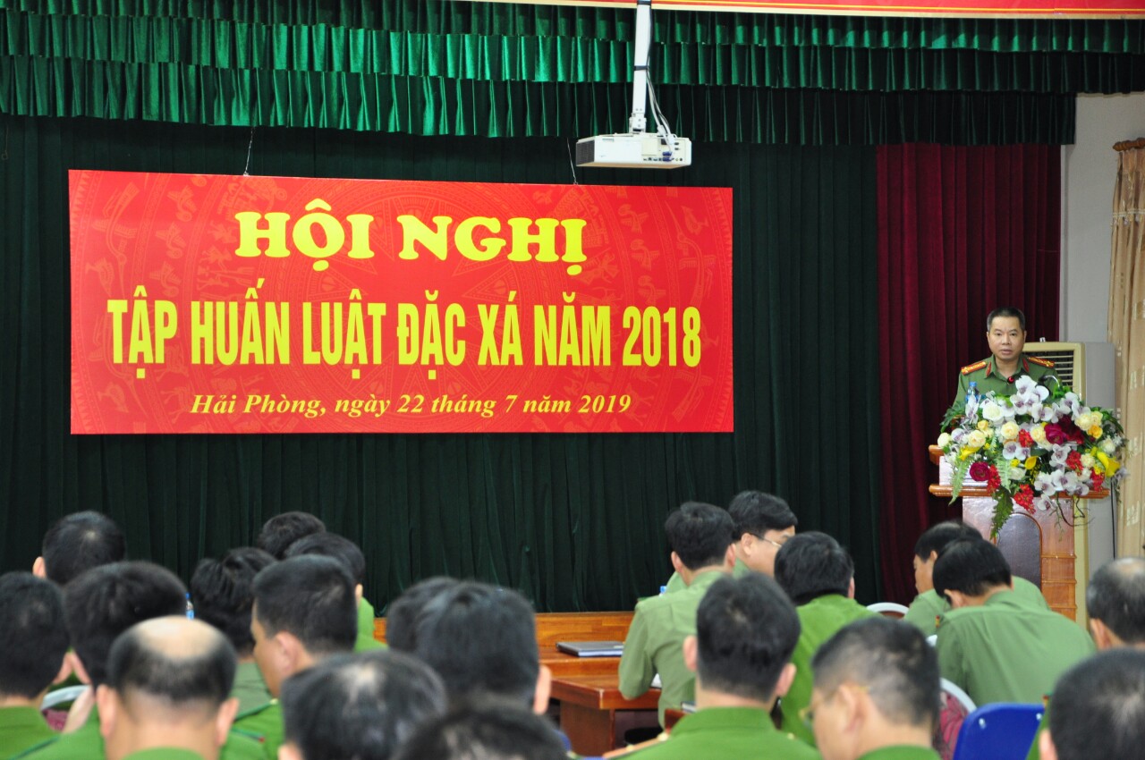 Tập huấn Luật Công an nhân dân và Luật Đặc xá (năm 2018)