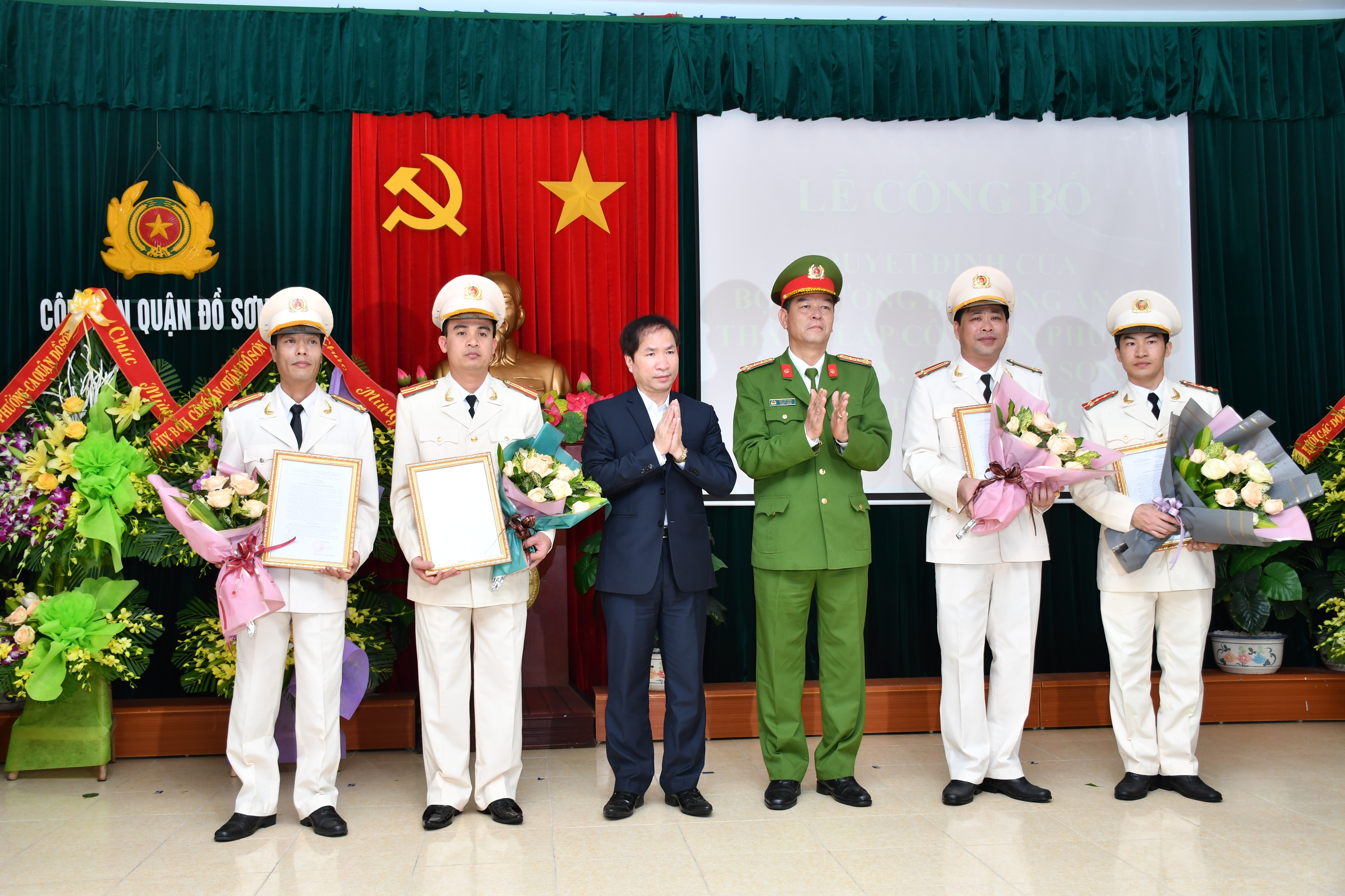 Thành lập Công an phường Hải Sơn, quận Đồ Sơn