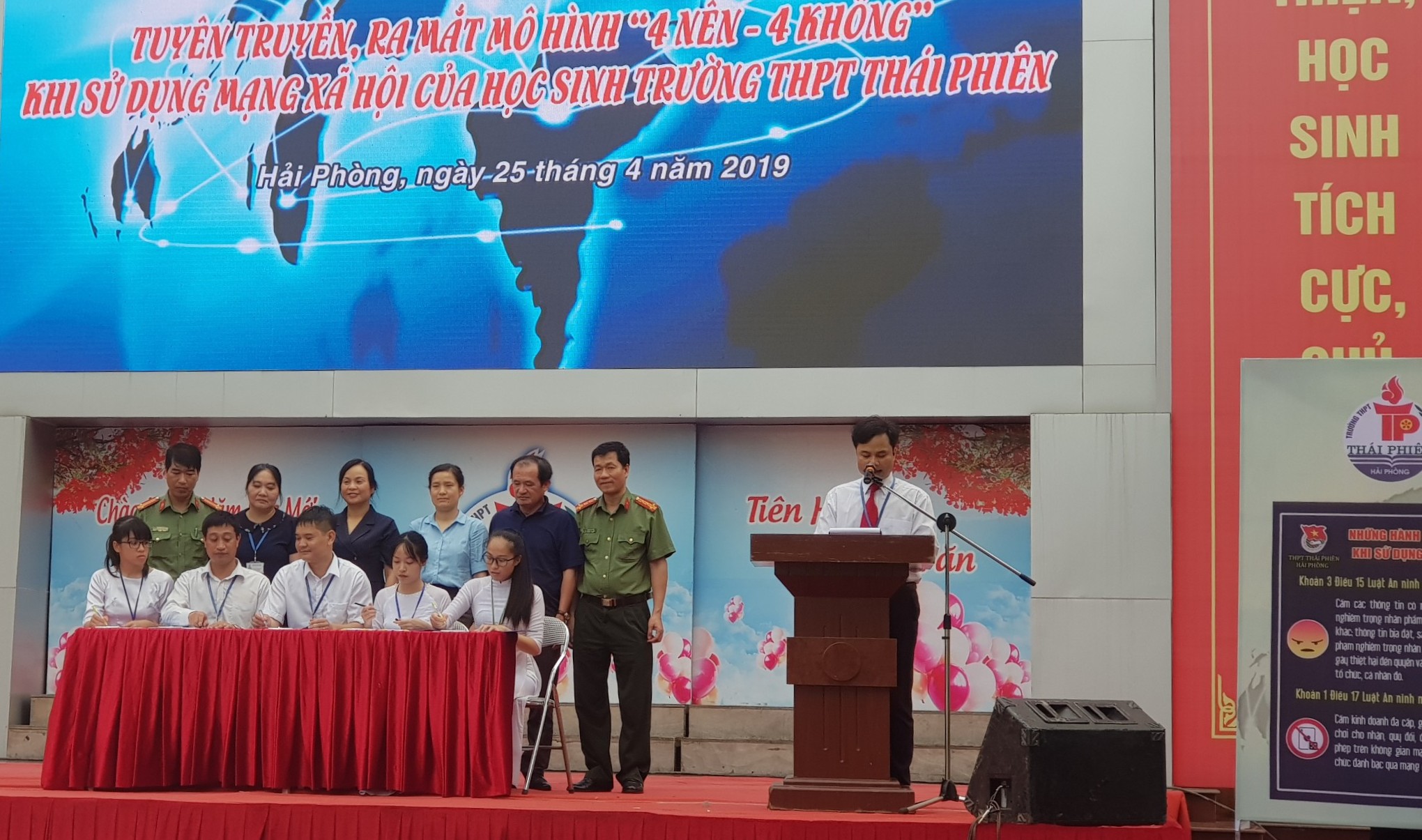 Trường THPT Thái Phiên: Xây dựng mô hình “4 nên - 4 không” khi sử dụng mạng xã hội của học sinh