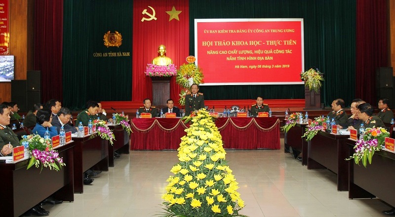 Ủy ban kiểm tra Đảng ủy Công an Hải Phòng tham gia hội thảo Đảng ủy Công an Trung ương tổ chức