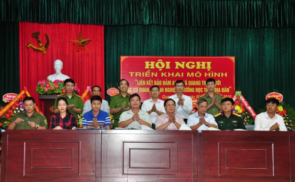 Xã Quang Trung (An Lão): Triển khai mô hình liên kết bảo đảm an ninh trật tự